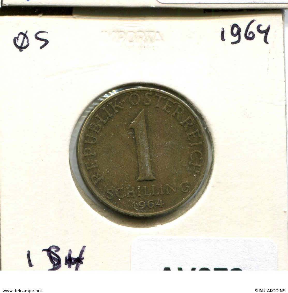 1 SCHILLING 1964 AUSTRIA Coin #AV072.U.A - Oesterreich