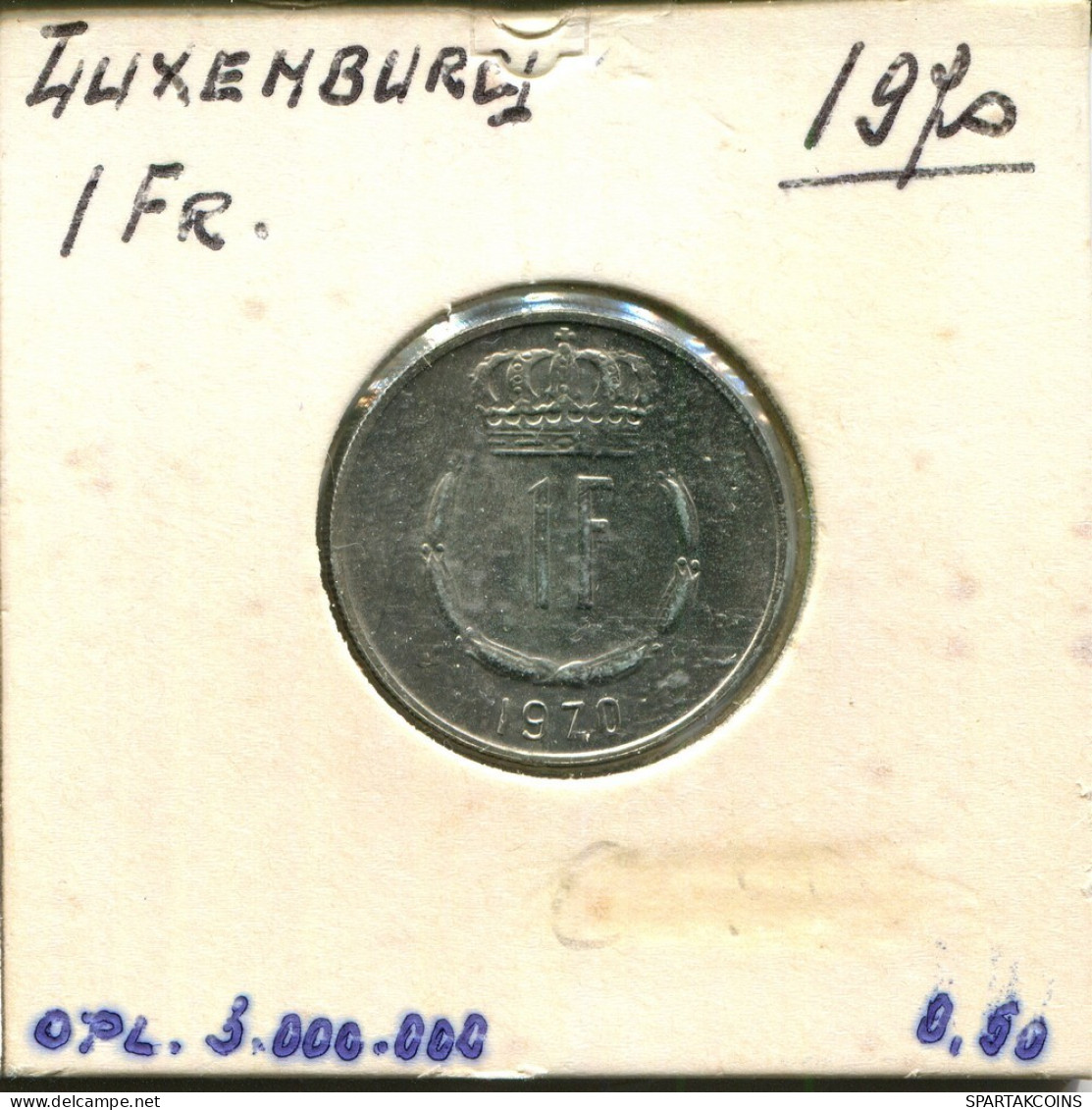 1 FRANC 1970 LUXEMBOURG Pièce #AT209.F.A - Luxembourg