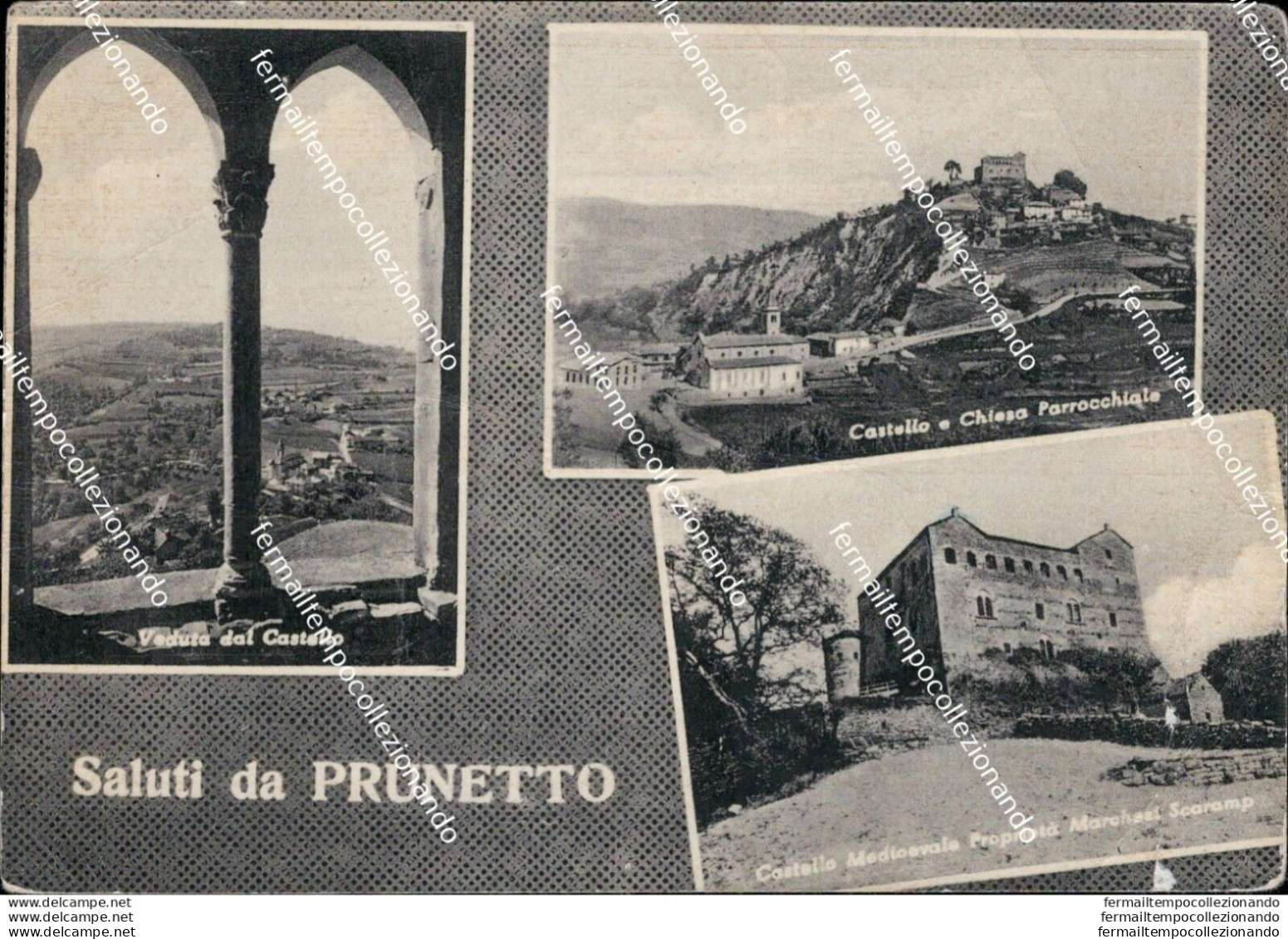 Au346 Cartolina Saluti Da Prunetto Provincia Di Cuneo - Cuneo