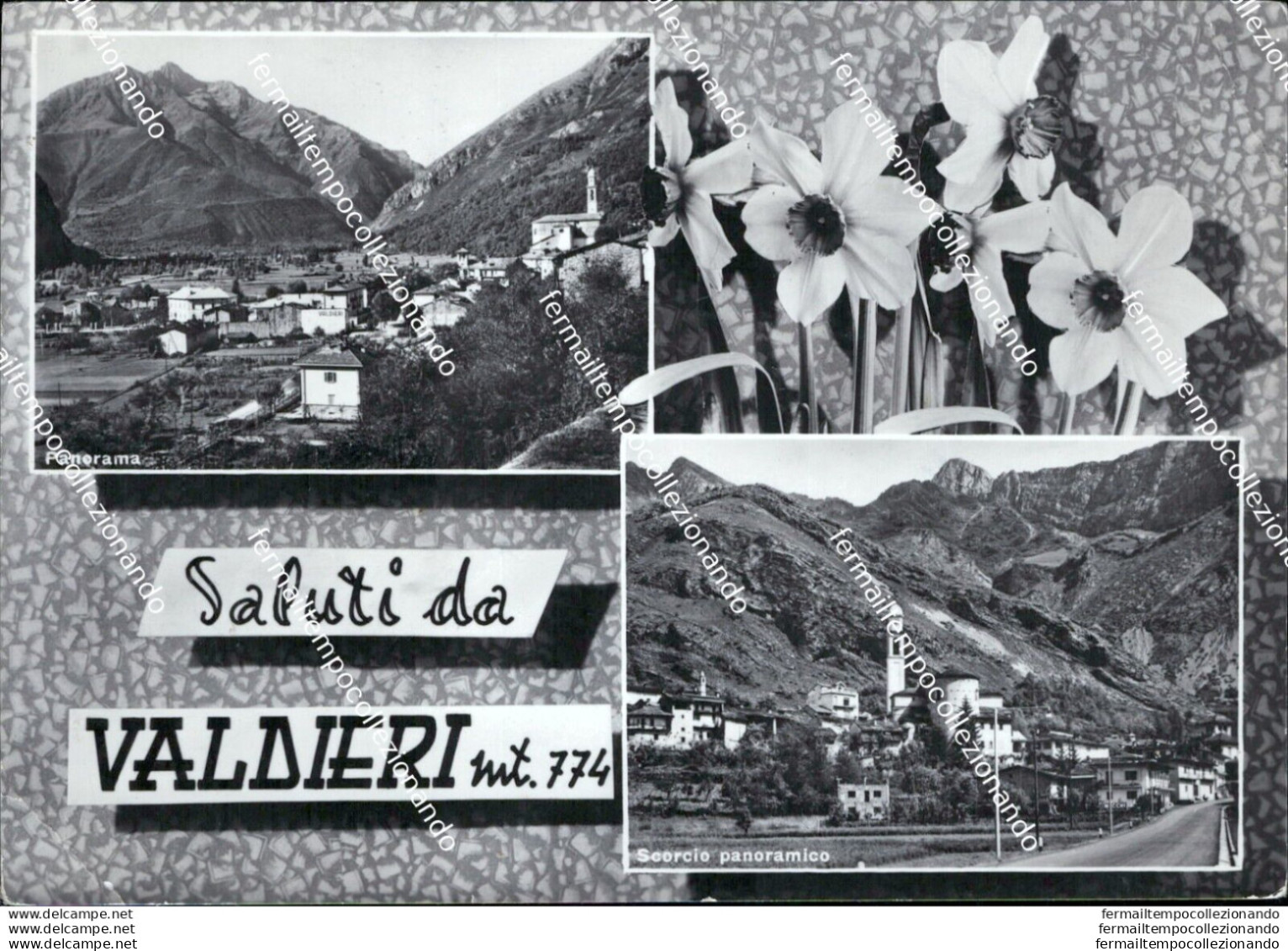 Au347 Cartolina Saluti Da Valdieri  Provincia Di Cuneo - Cuneo