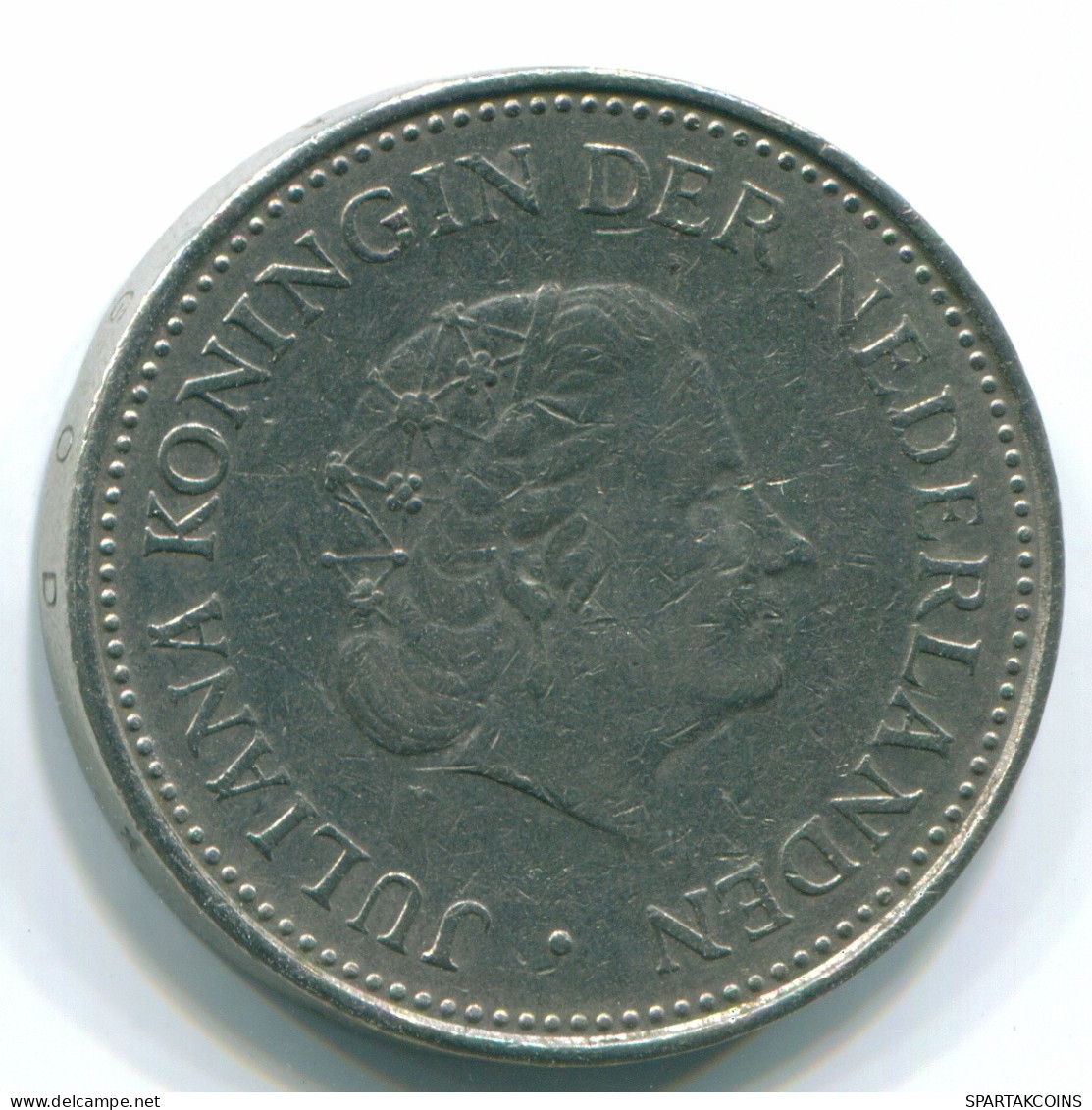 1 GULDEN 1971 ANTILLES NÉERLANDAISES Nickel Colonial Pièce #S11967.F.A - Netherlands Antilles