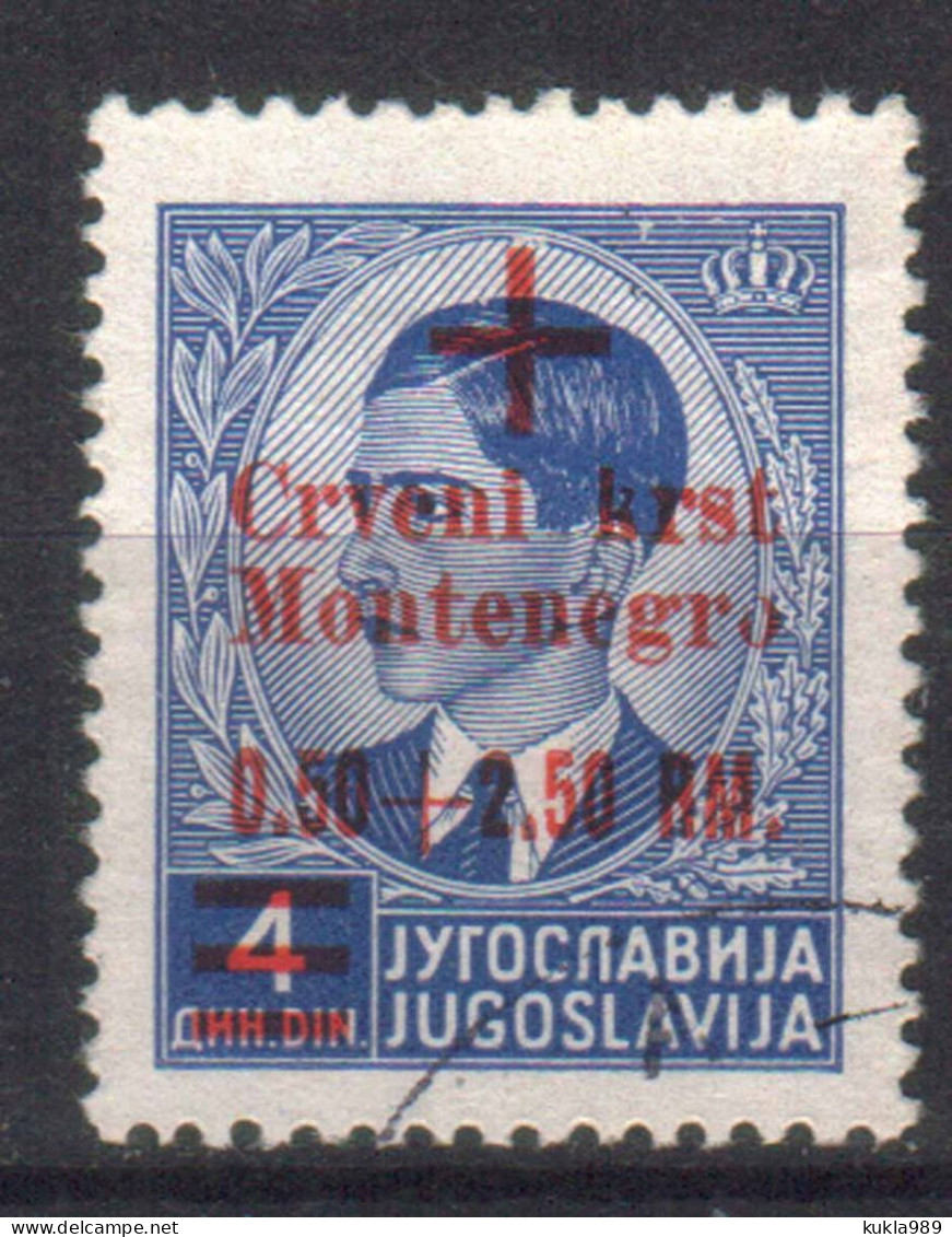MONTENEGRO STAMPS. 1944, ISSUED UNDER GERMAN OCCUPATION Sc.#3NB10, USED - Montenegro