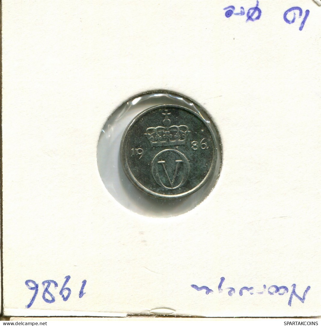 10 ORE 1986NORUEGA NORWAY Moneda #AU977.E.A - Norvège