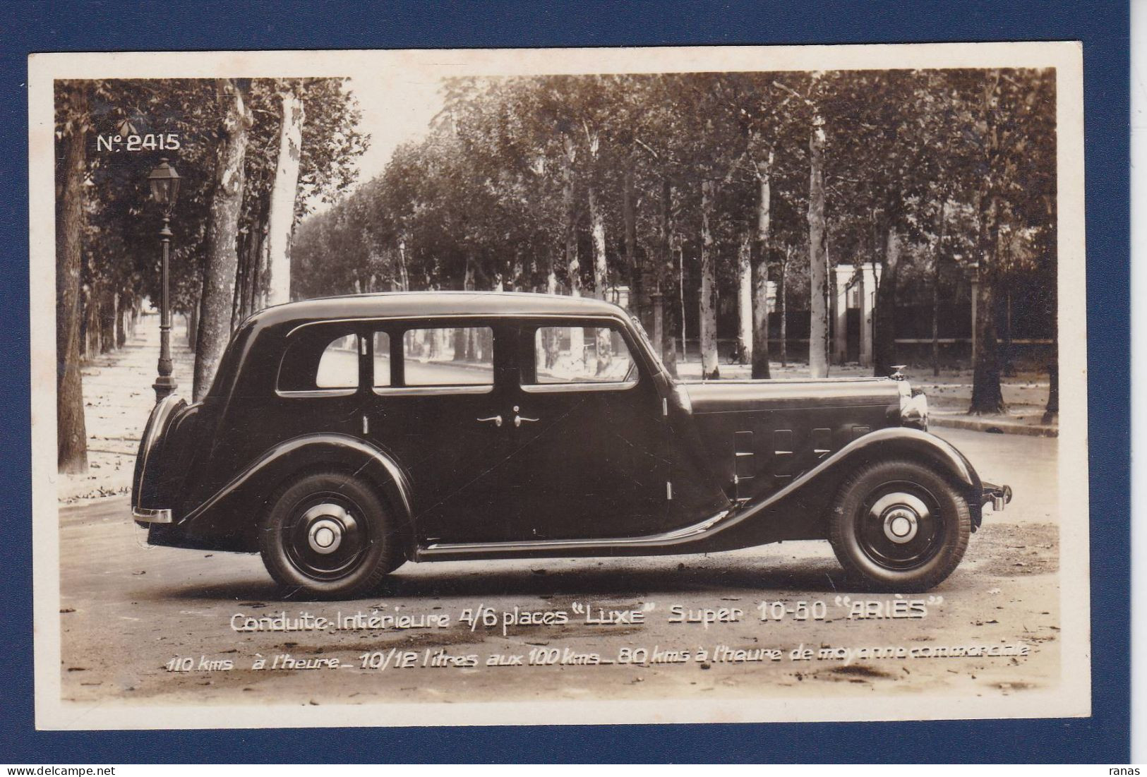 CPA Voiture Ariès Automobile Courbevoie Non Circulée - Turismo