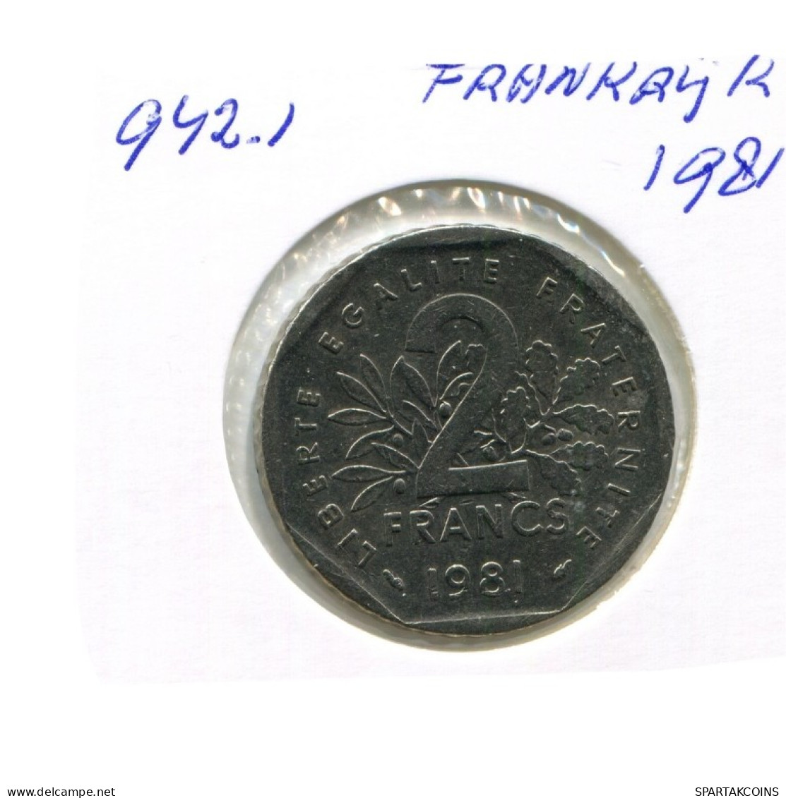 2 FRANCS 1981 FRANCE Coin Semeuse French Coin #AN366.U.A - 2 Francs