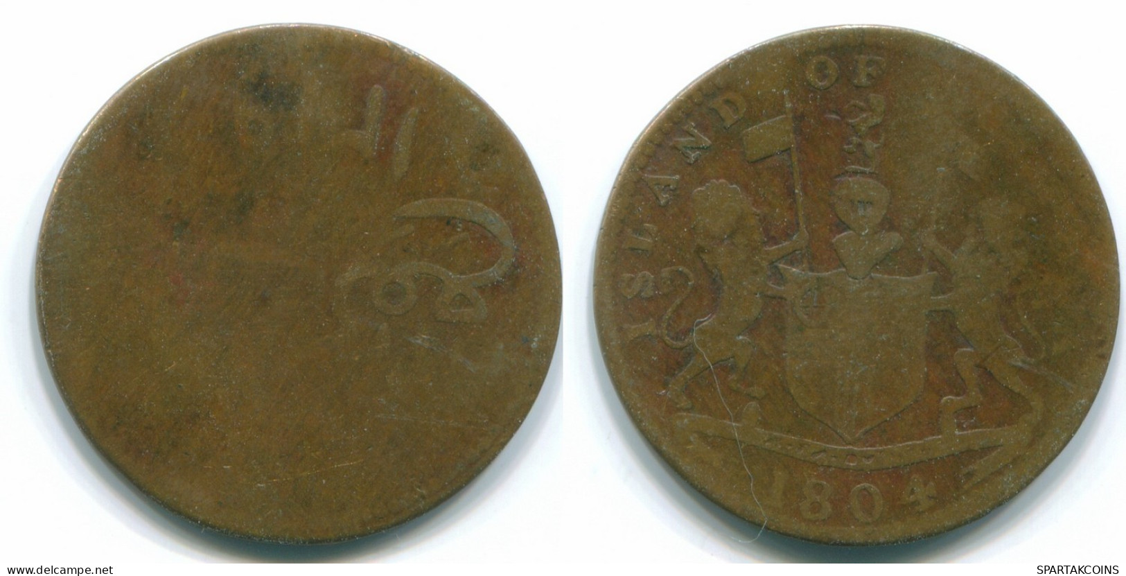 1 KEPING 1804 SUMATRA BRITISH EAST INDE INDIA Copper Colonial Pièce #S11785.F.A - Indien