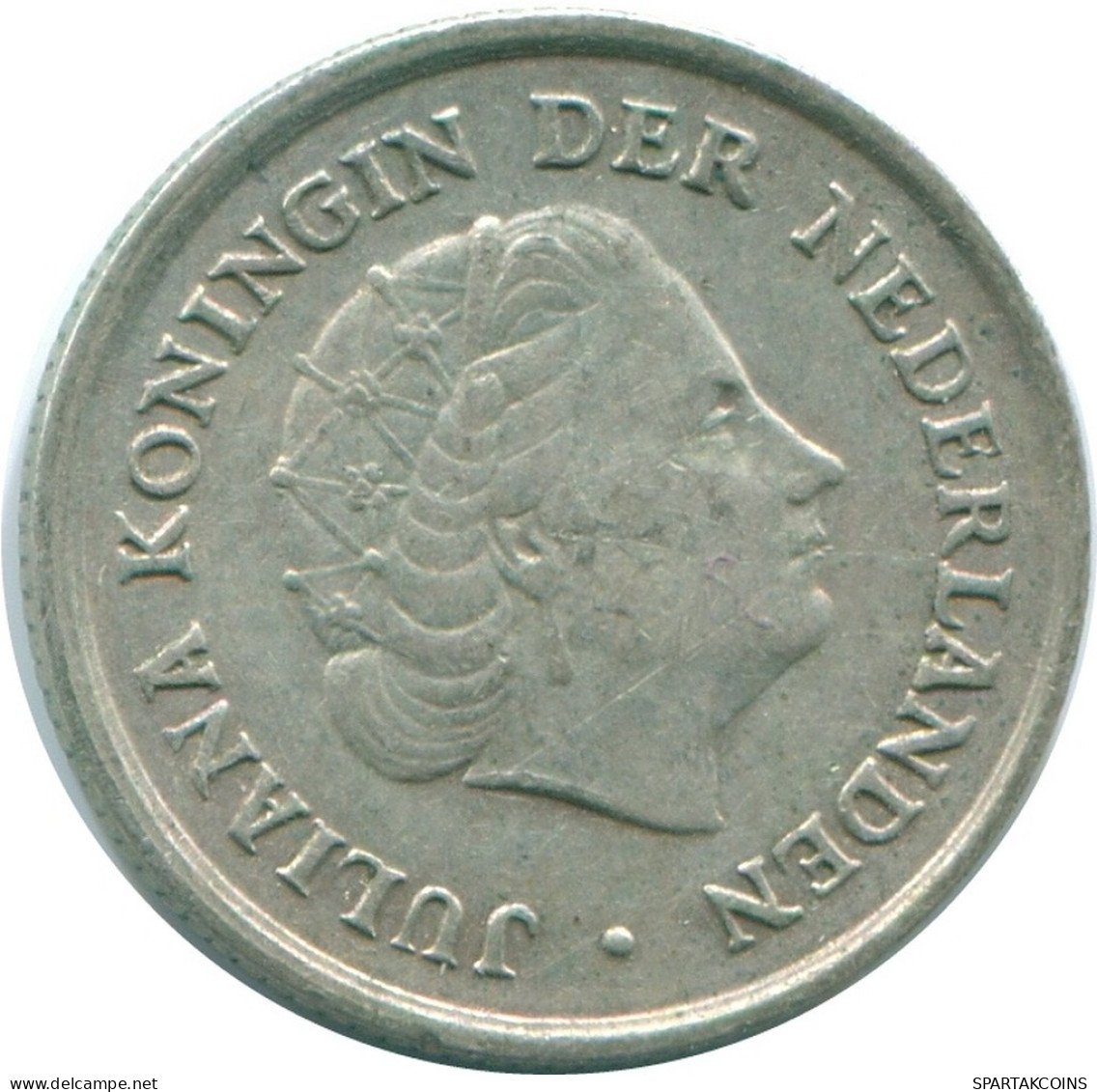 1/10 GULDEN 1966 NIEDERLÄNDISCHE ANTILLEN SILBER Koloniale Münze #NL12664.3.D.A - Antille Olandesi