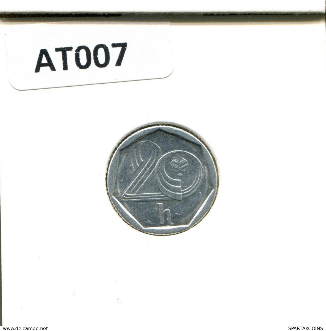 20 HALERU 1994 CZECH REPUBLIC Coin #AT007.U.A - República Checa