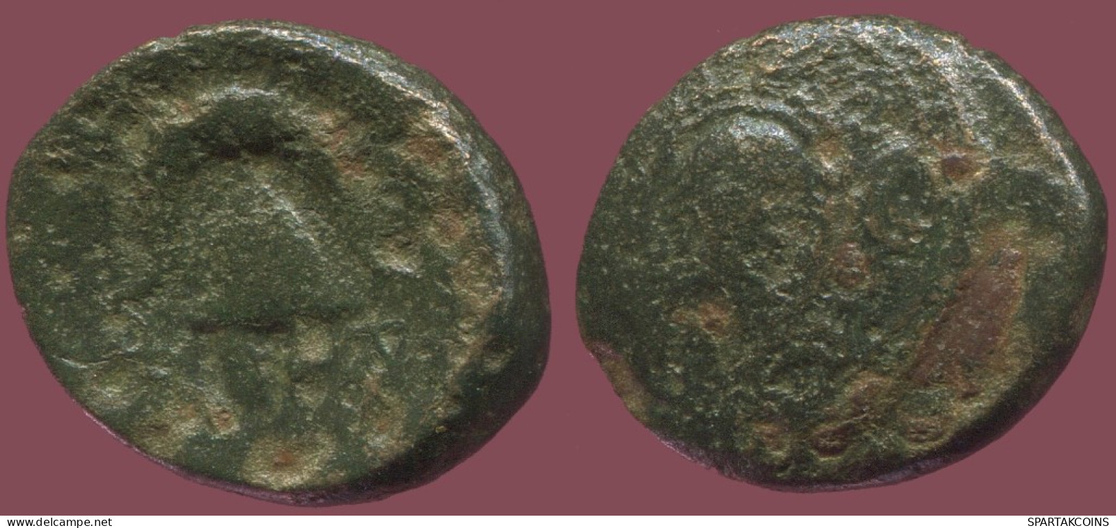 Macedon Alexander The Great Shield Helmet GREEK Coin 3.8g/17mm #ANT1440.9.U.A - Griechische Münzen