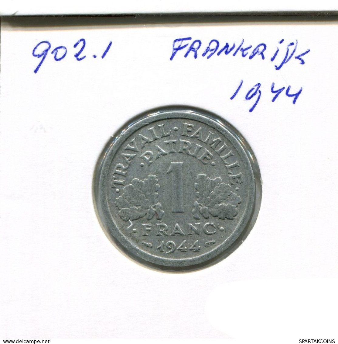 1 FRANC 1944 FRANCE Pièce Française #AN281.F.A - 1 Franc