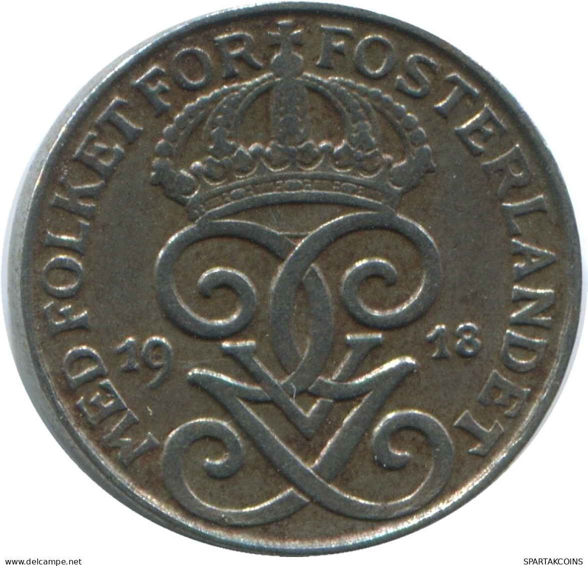1 ORE 1918 SUECIA SWEDEN Moneda #AD185.2.E.A - Suède