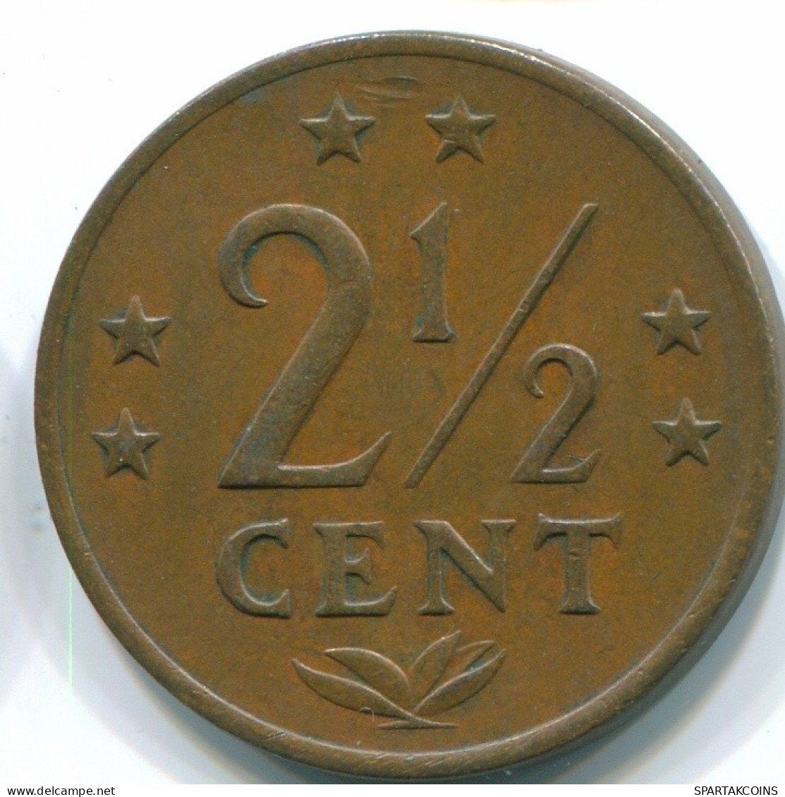 2 1/2 CENT 1971 ANTILLES NÉERLANDAISES Bronze Colonial Pièce #S10507.F.A - Antille Olandesi