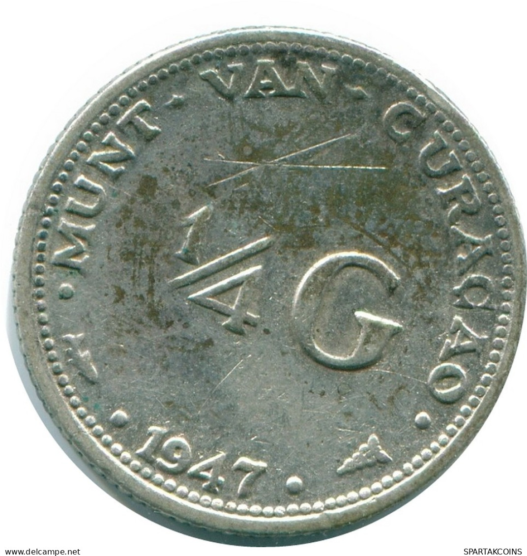 1/4 GULDEN 1947 CURACAO NEERLANDÉS NETHERLANDS PLATA Colonial #NL10827.4.E.A - Curacao