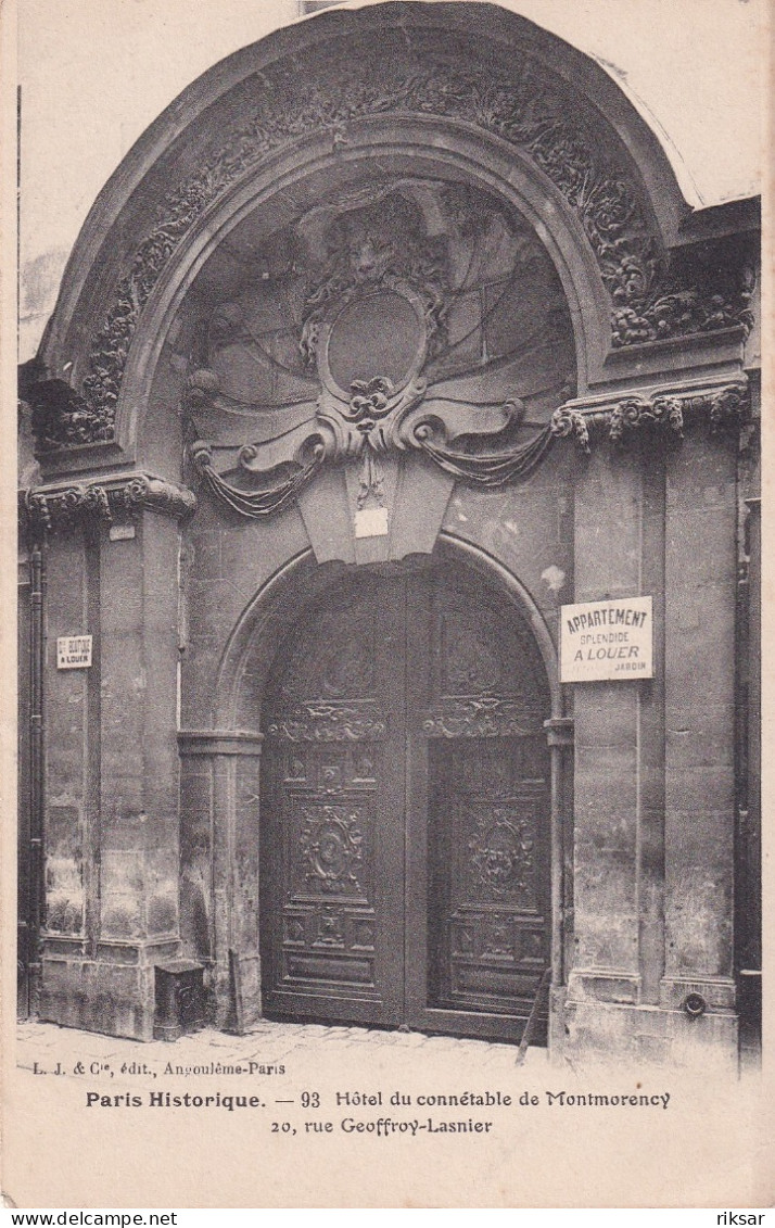 PARIS(4 Em ARRONDISSEMENT) PARIS HISTORIQUE - District 04