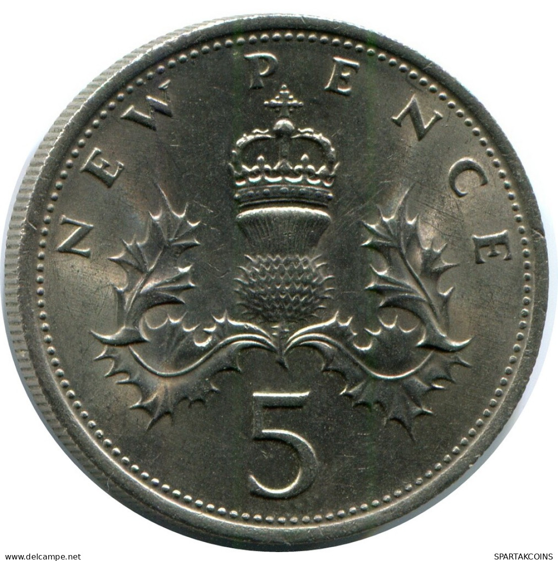 5 NEW PENCE 1970 UK GREAT BRITAIN Coin #AZ012.U.A - Otros & Sin Clasificación