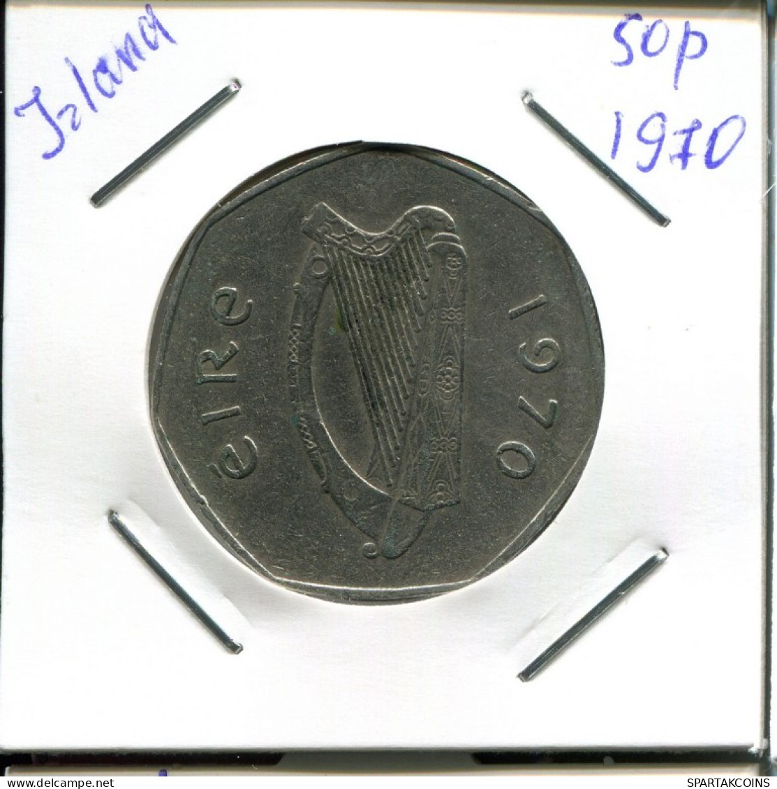 50 PENCE 1970 IRELAND Coin #AN658.U.A - Irlanda