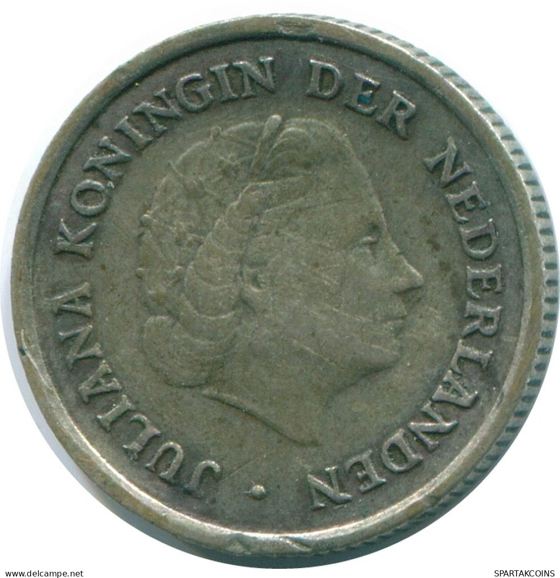 1/10 GULDEN 1962 NETHERLANDS ANTILLES SILVER Colonial Coin #NL12431.3.U.A - Niederländische Antillen