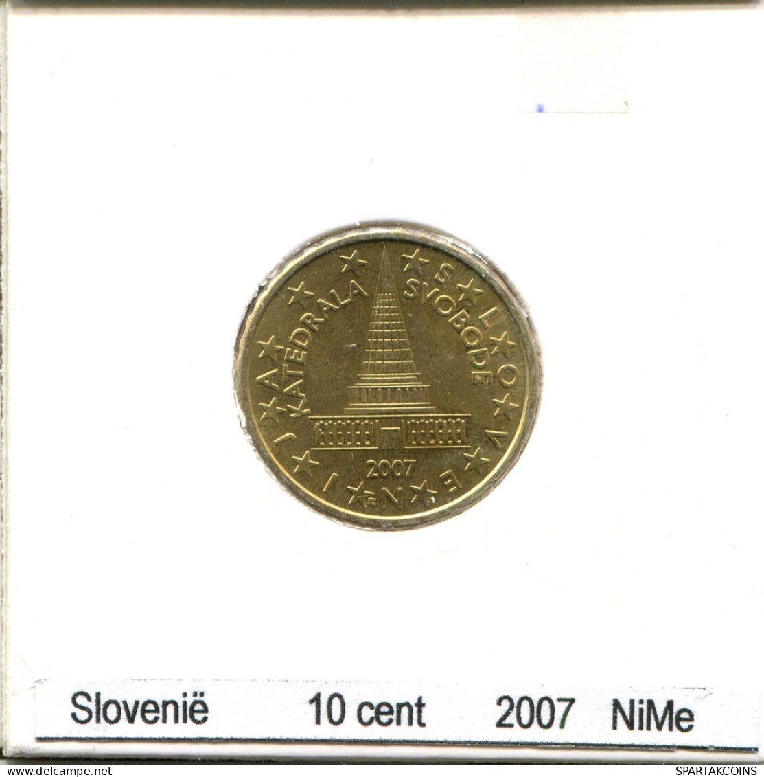 10 EURO CENTS 2007 SLOVENIA Coin #AS579.U.A - Slovenië