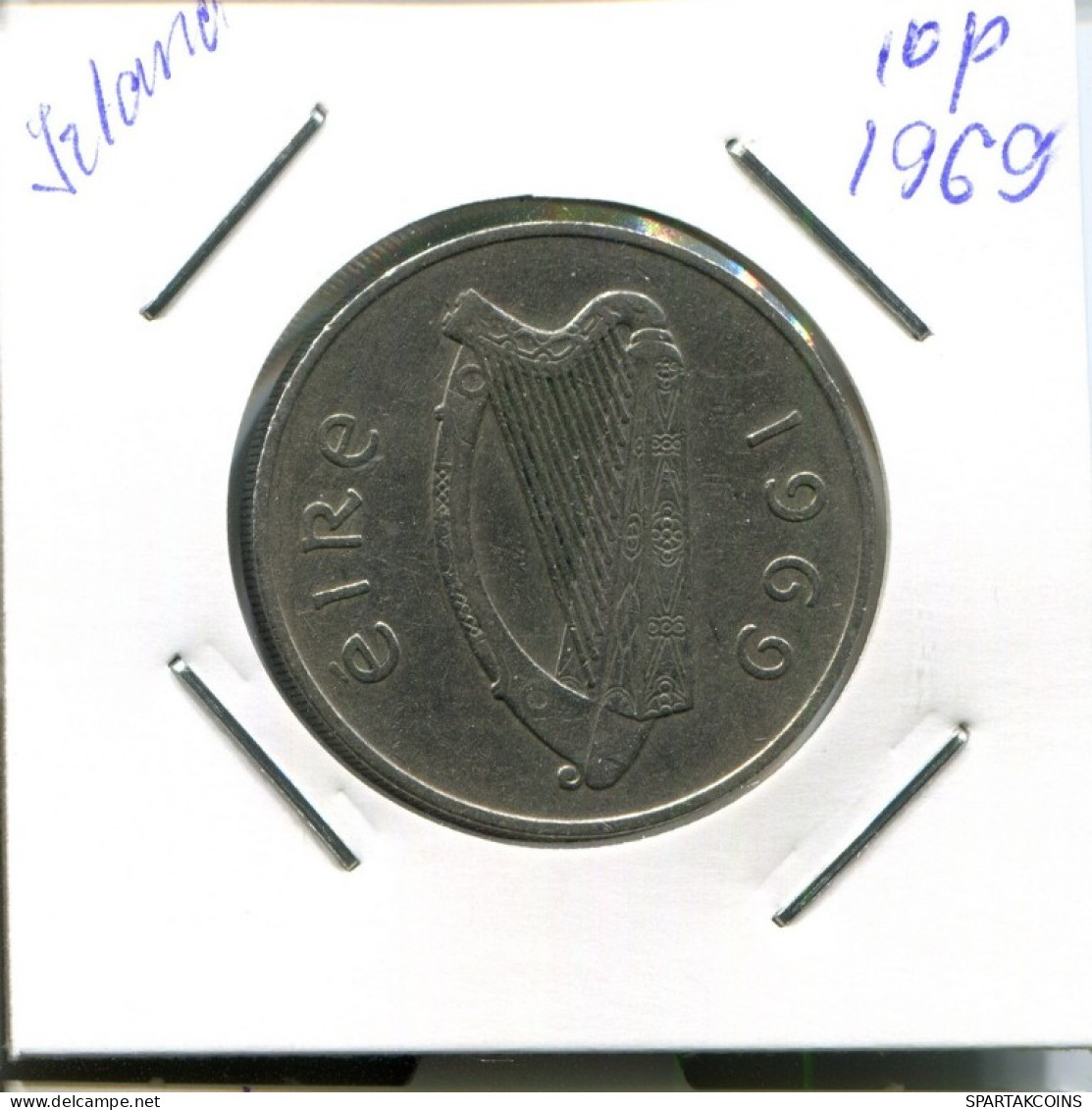 10 PENCE 1969 IRELAND Coin #AN675.U.A - Ireland