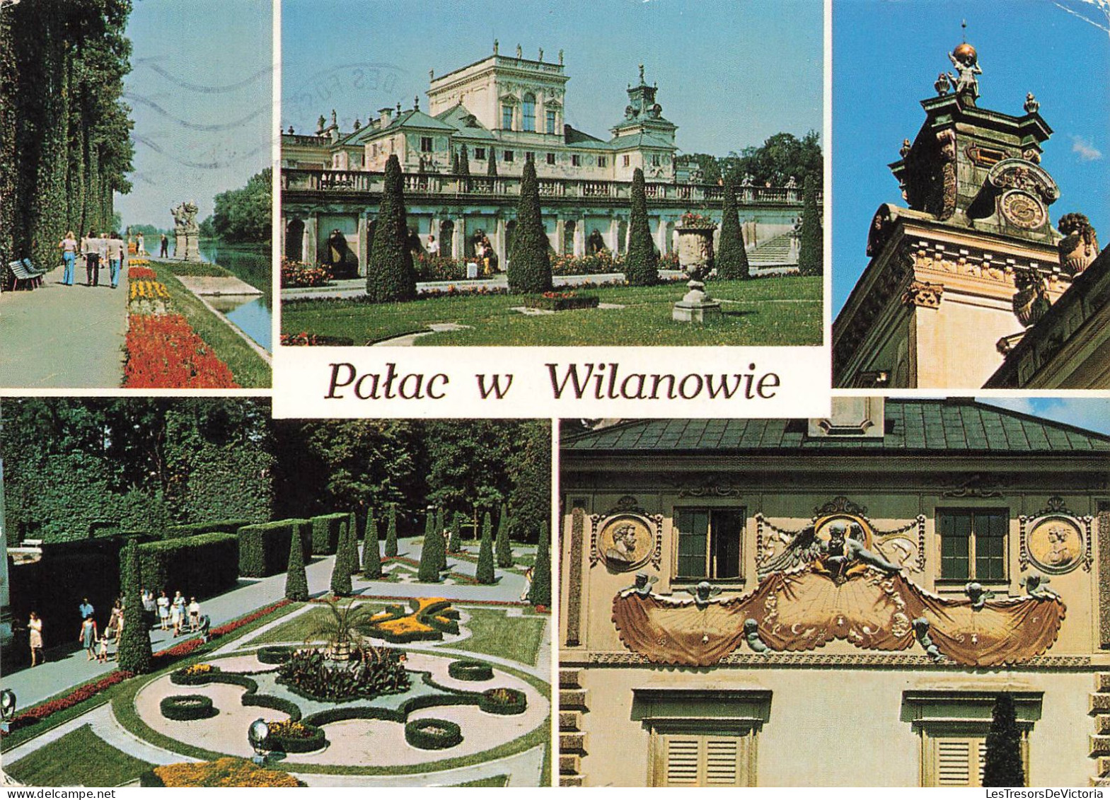 POLOGNE - Warszawa - Palac I Ogrod W Wilanowie / XVII W / Szpaelry Nad Jeziorme - Multi-vues - Animé - Carte Postale - Polen