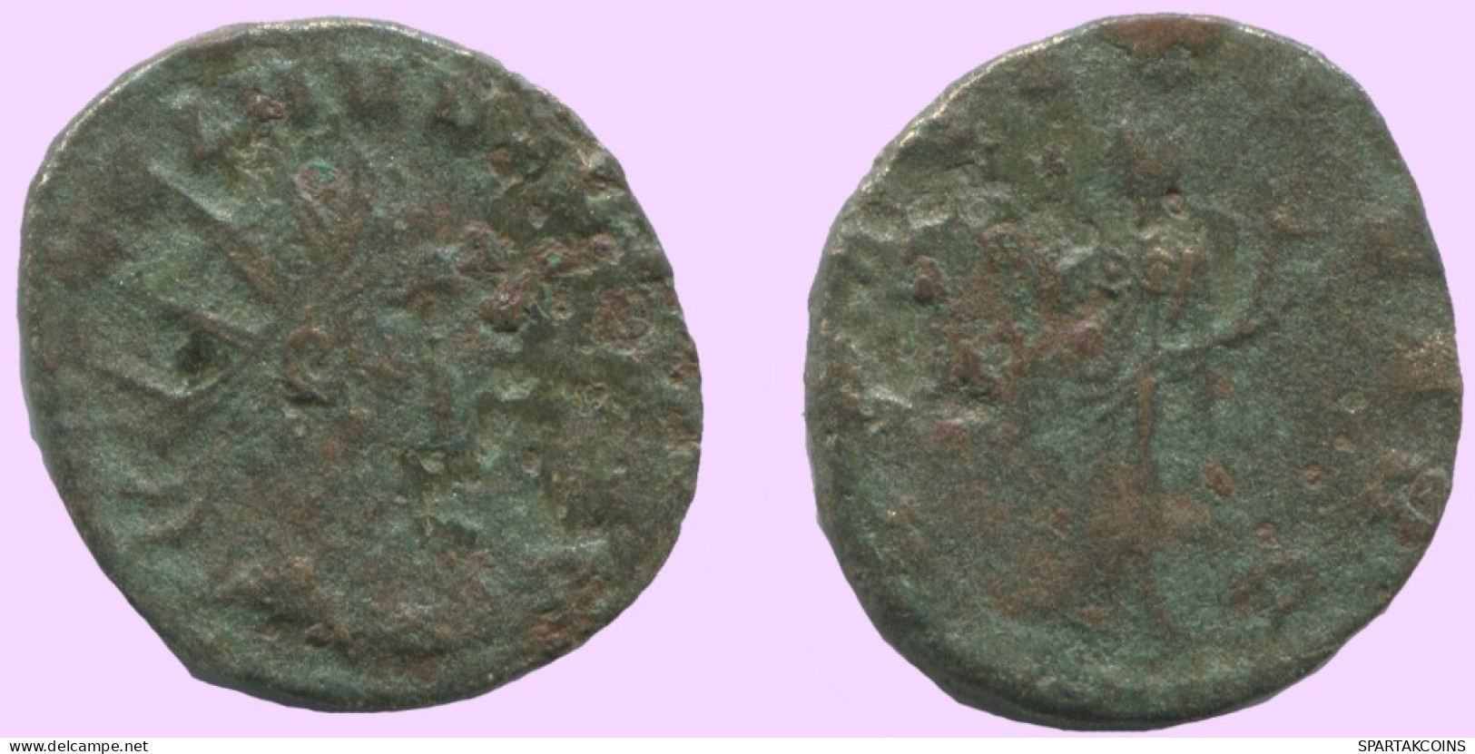 LATE ROMAN IMPERIO Follis Antiguo Auténtico Roman Moneda 2.3g/20mm #ANT2115.7.E.A - The End Of Empire (363 AD To 476 AD)