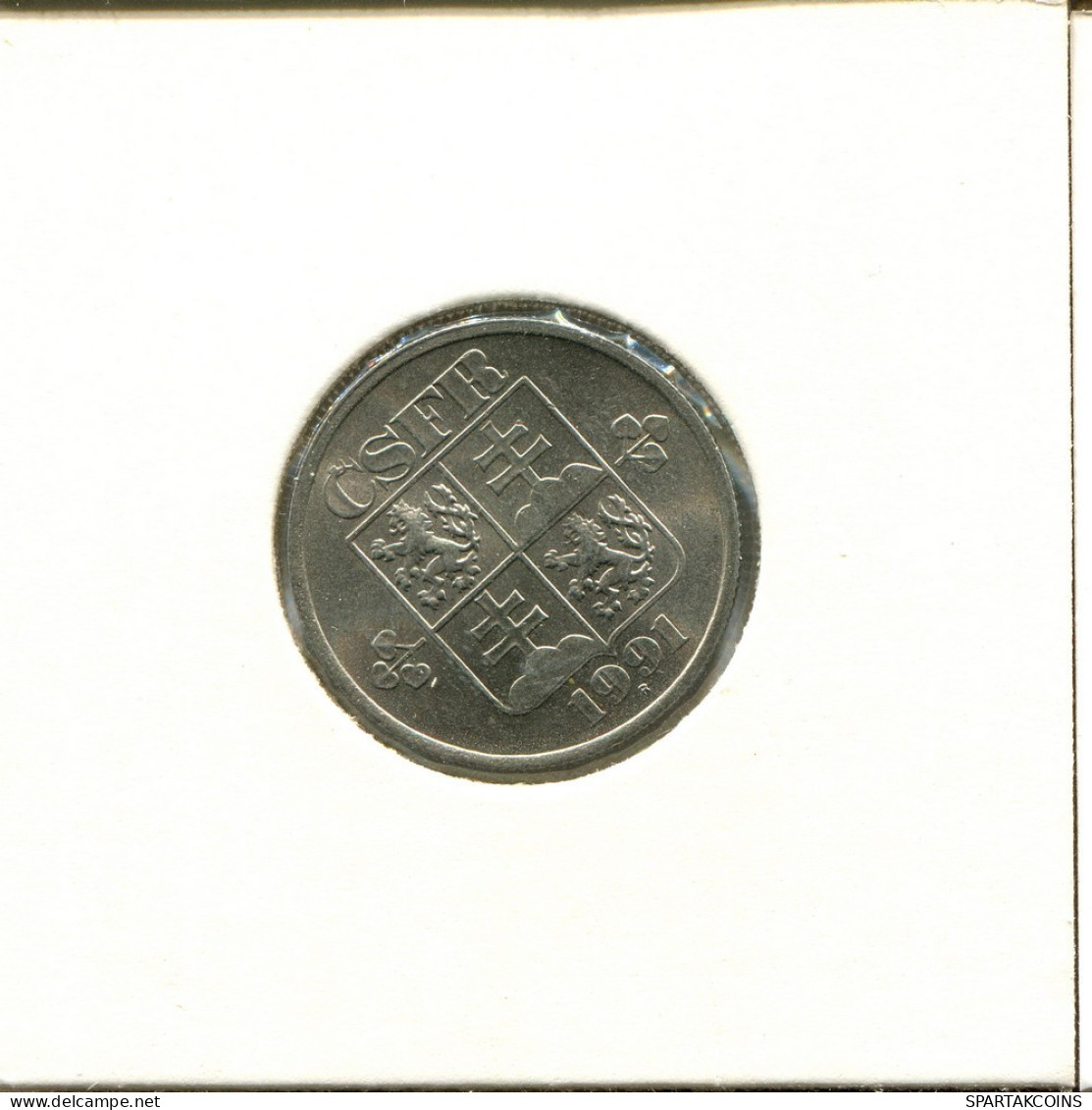 50 HALERU 1991 CHECOSLOVAQUIA CZECHOESLOVAQUIA SLOVAKIA Moneda #AS999.E.A - Tschechoslowakei