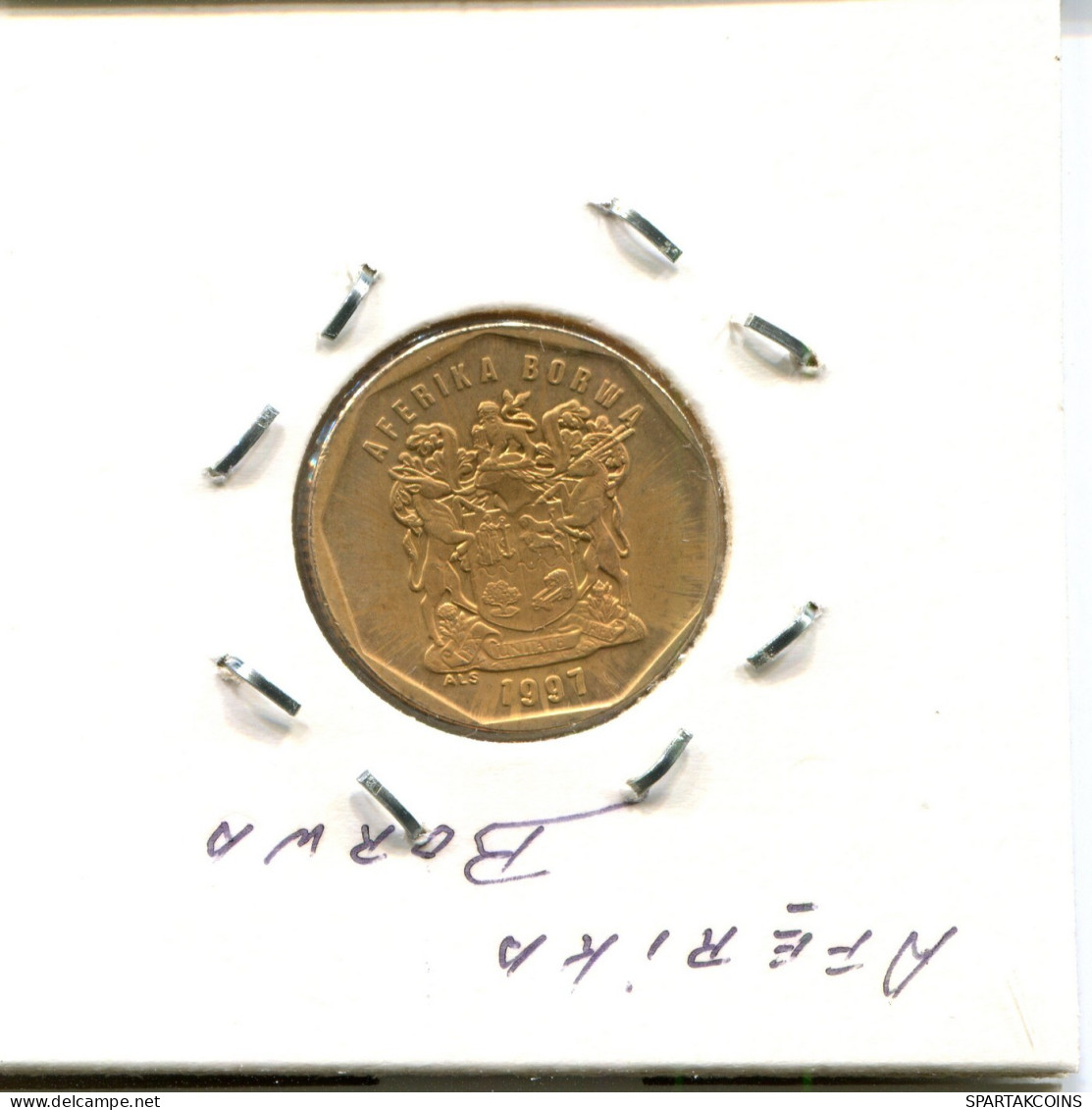 20 CENTS 1997 SOUTH AFRICA Coin #AX229.U.A - Sudáfrica