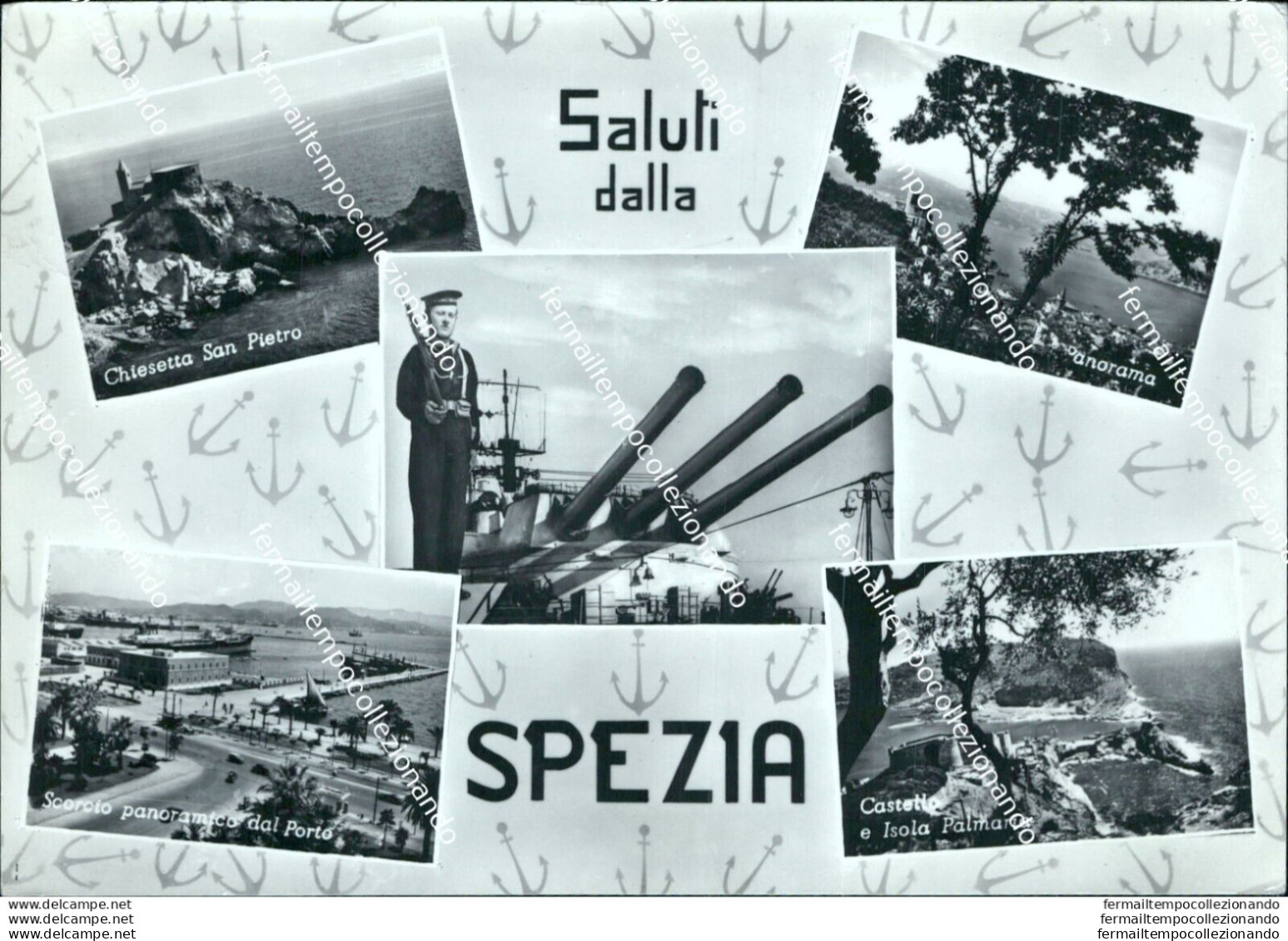Br135 Cartolina Saluti Dalla Spezia Citta' Liguria - La Spezia