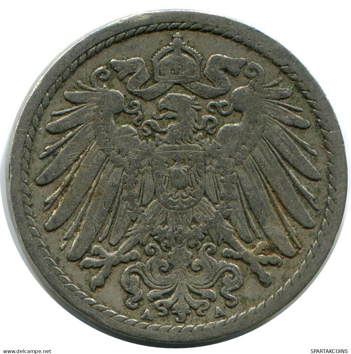 5 PFENNIG 1898 A GERMANY Coin #DB175.U.A - 5 Pfennig