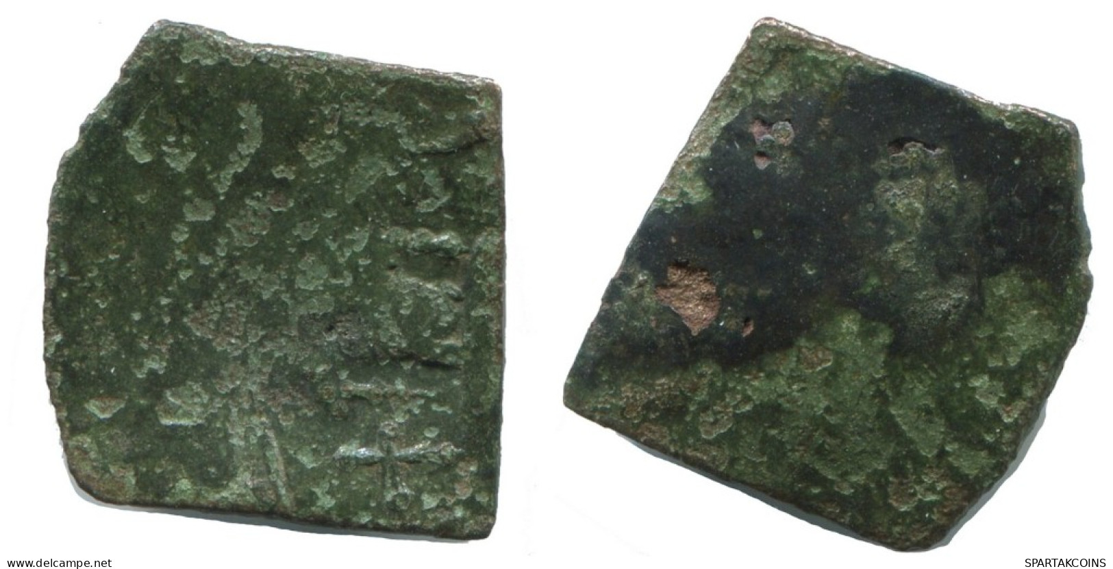 BYZANTINISCHE Münze  EMPIRE Antike Authentisch Münze 0.7g/16mm #AG718.4.D.A - Byzantinische Münzen