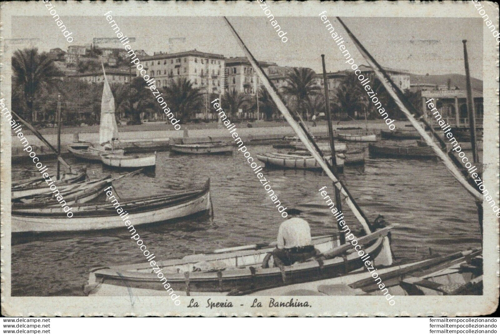 Bf435 Cartolina La Spezia Citta' La Banchina 1938 - La Spezia