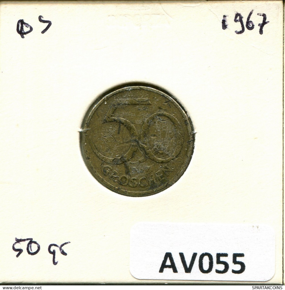 50 GROSCHEN 1967 AUTRICHE AUSTRIA Pièce #AV055.F.A - Autriche