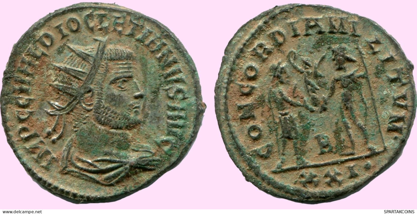 DIOCLETIAN ANTONINIANUS CYZICUS CONCORDIAMILITVM B/XXI RIC306A #ANC12189.43.E.A - La Tetrarchia E Costantino I Il Grande (284 / 307)