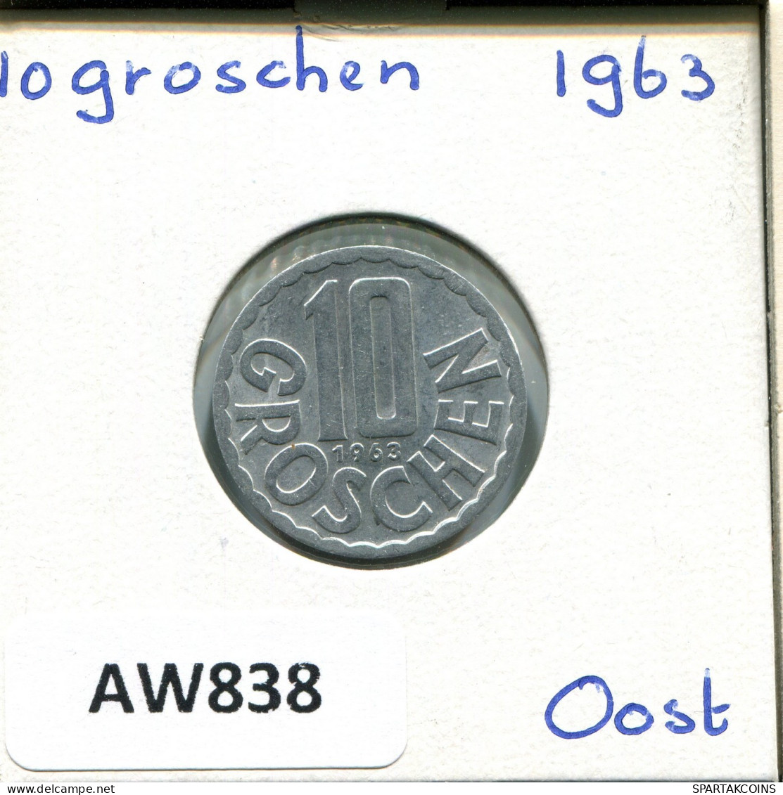 10 GROSCHEN 1963 AUSTRIA Coin #AW838.U.A - Oostenrijk