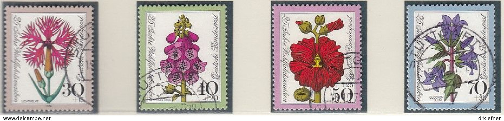 BRD  818-821, Gestempelt, 25 Jahre Wohlfahrtsmarken, 1974 - Usados