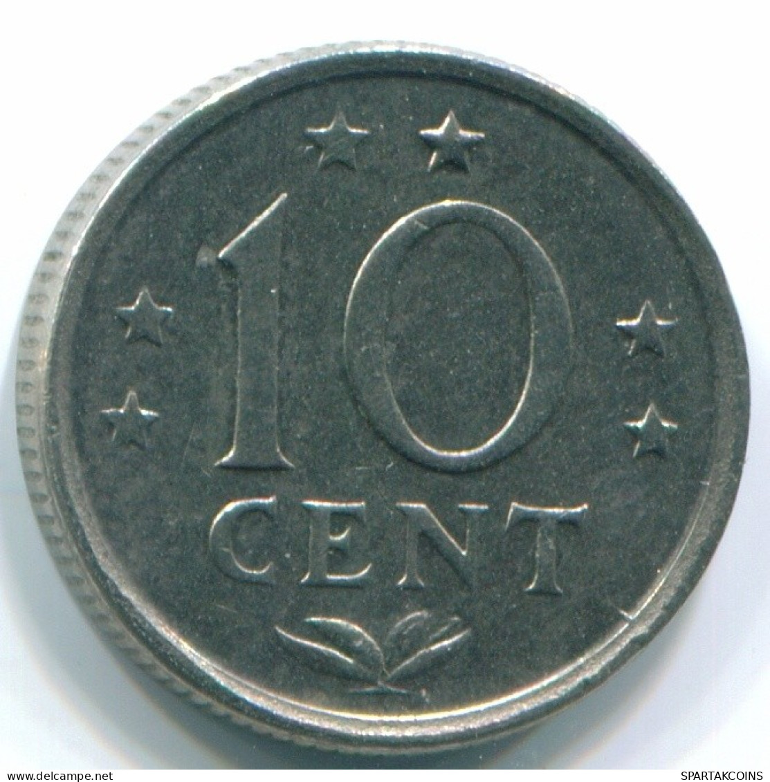 10 CENTS 1970 NIEDERLÄNDISCHE ANTILLEN Nickel Koloniale Münze #S13341.D.A - Antillas Neerlandesas