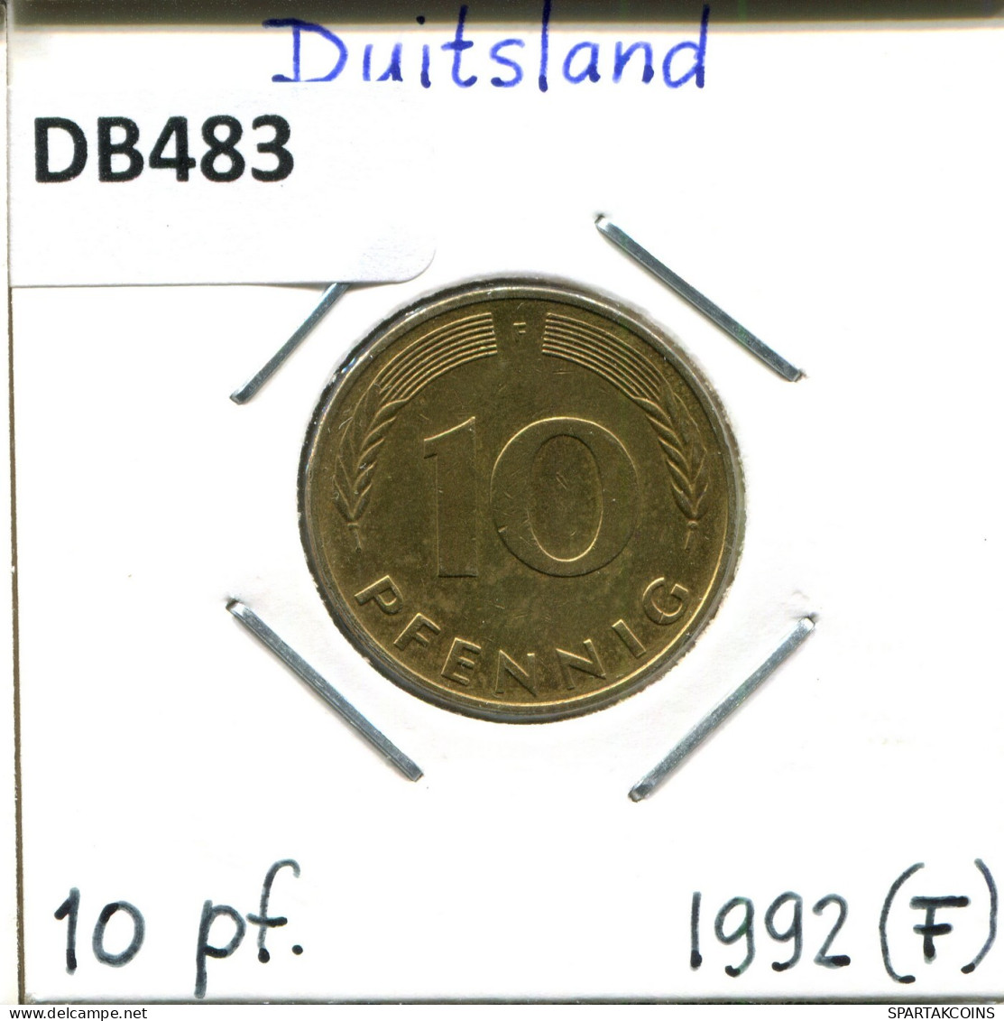 10 PFENNIG 1992 F BRD ALEMANIA Moneda GERMANY #DB483.E.A - 10 Pfennig