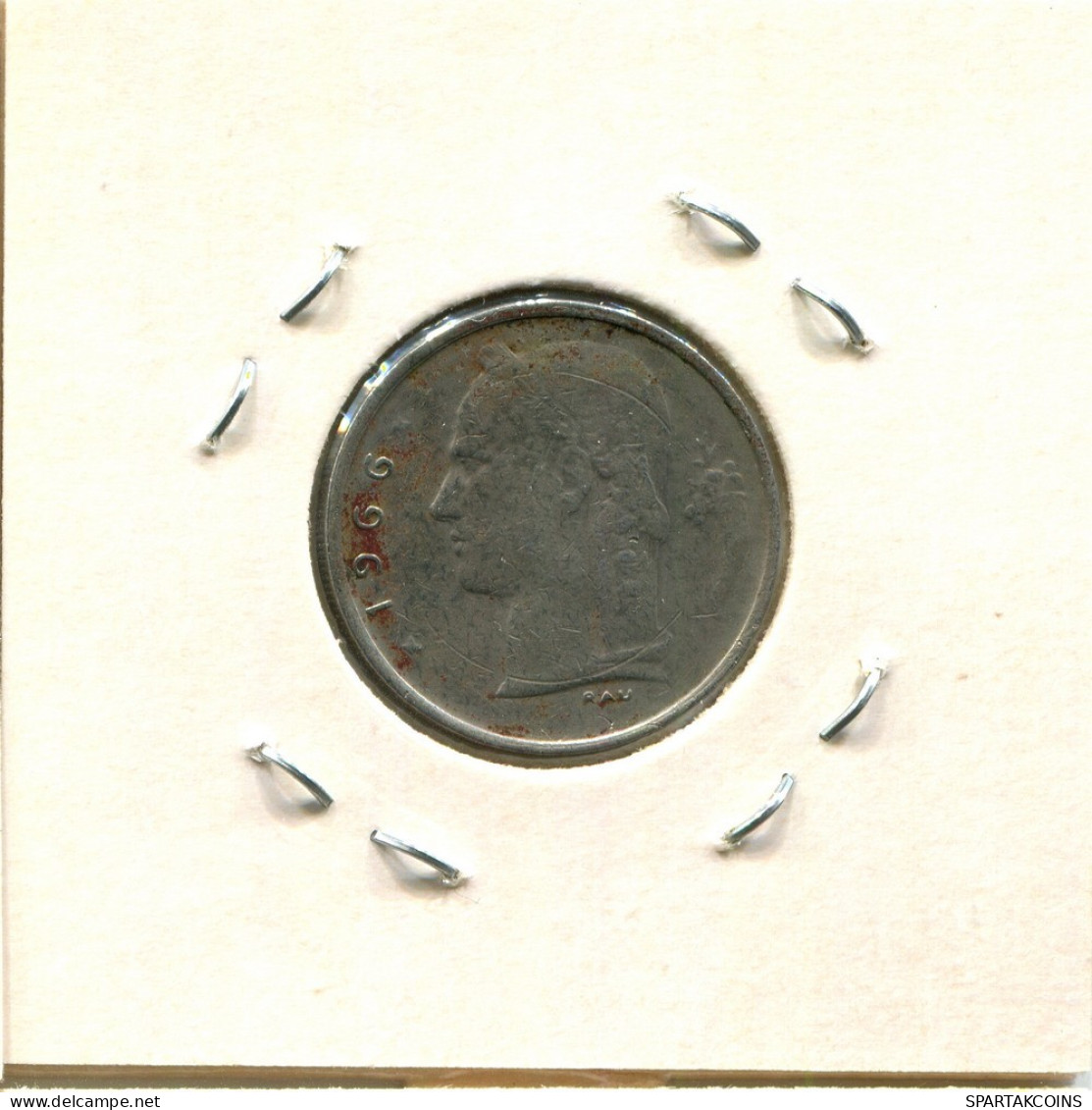 1 FRANC 1966 FRENCH Text BELGIUM Coin #BA514.U.A - 1 Franc