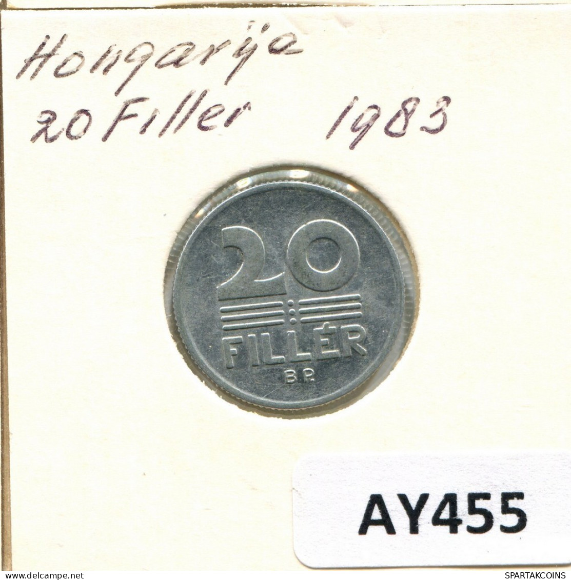 20 FILLER 1983 HONGRIE HUNGARY Pièce #AY455.F.A - Ungarn