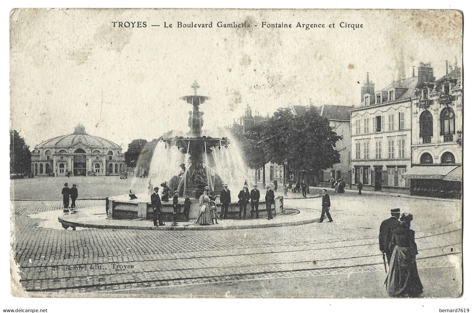 10 Troyes - Le Boulevard Gambetta - Fontaine Argence Et Cirque - Troyes