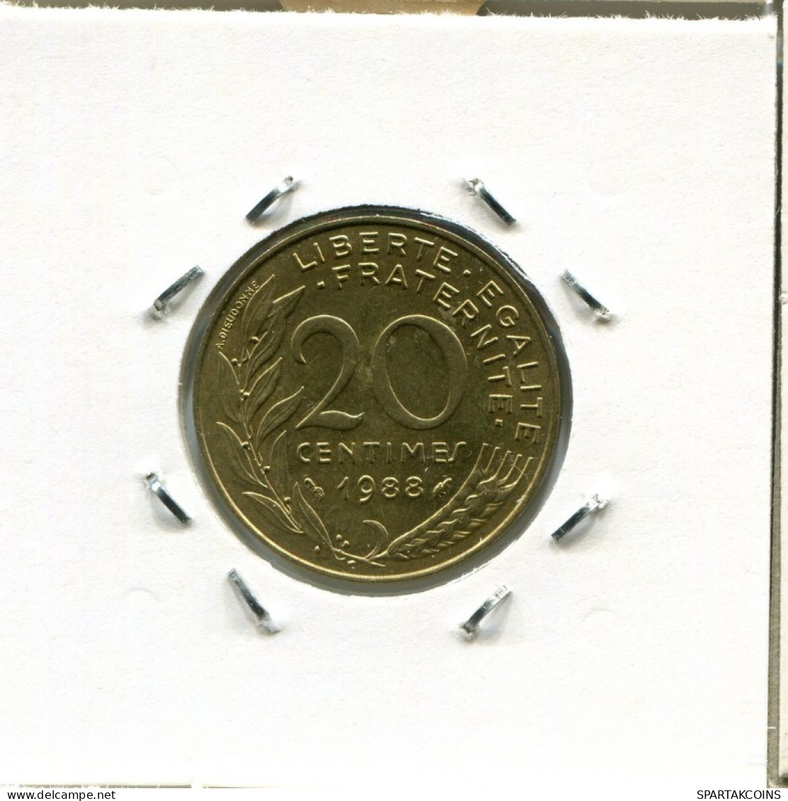20 CENTIMES 1988 FRANCE Pièce Française #AN903.F.A - 20 Centimes