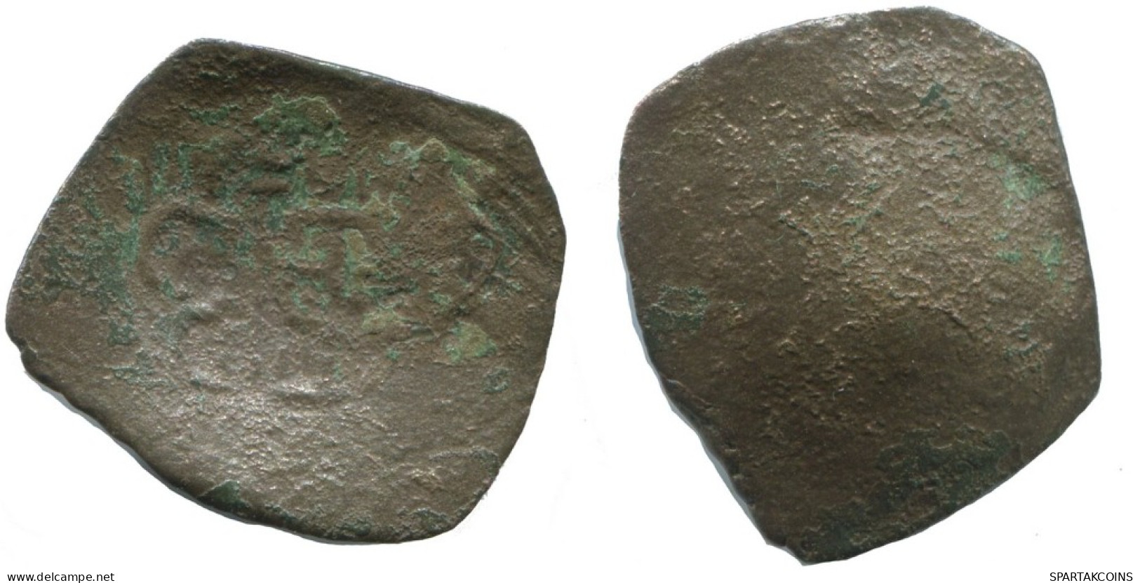 Authentic Original Ancient BYZANTINE EMPIRE Trachy Coin 0.9g/19mm #AG657.4.U.A - Byzantine