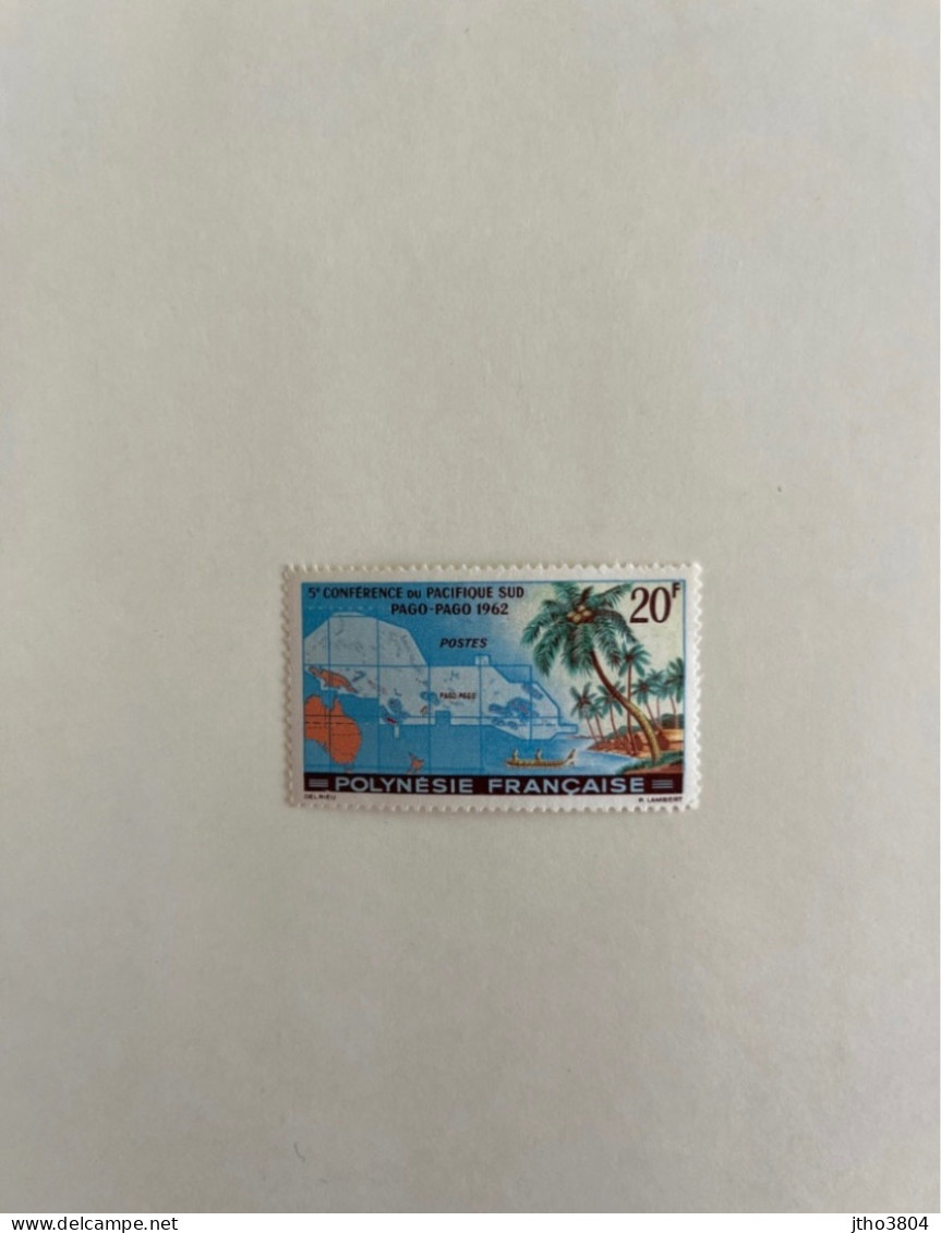 POLYNÉSIE FRANCAISE 1962 1v Neuf Cote 22,70€ MNH ** YT 17 Mi FRENCH POLYNESIA FRANZOSISCH POLYNESIEN - Unused Stamps