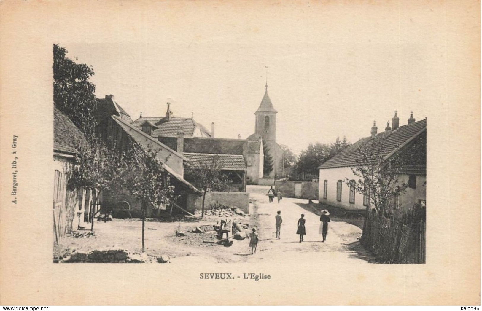 Seveux * Rue Du Village Et L'église * Villageois - Sonstige & Ohne Zuordnung