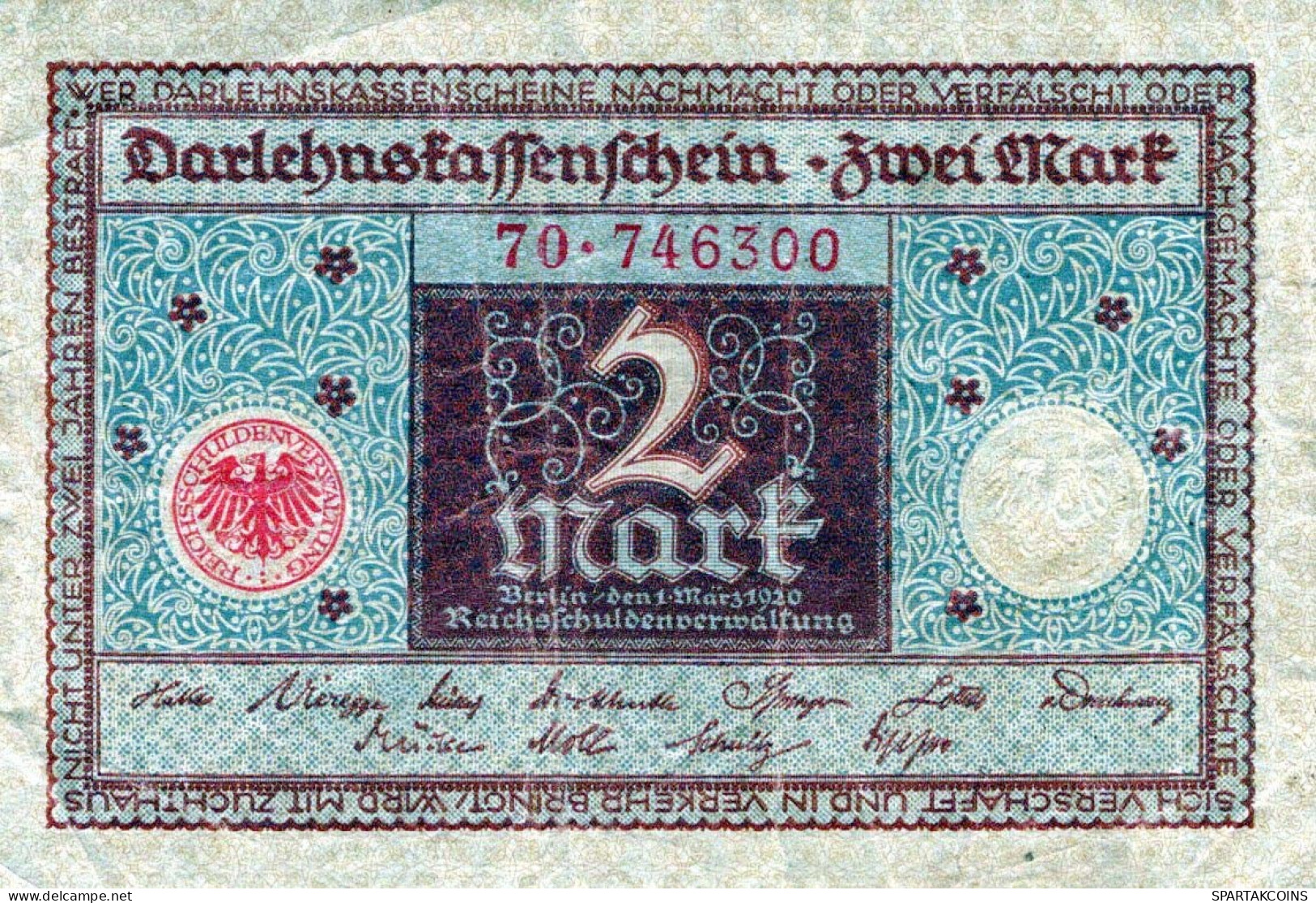 1 MARK 1920 Stadt BERLIN DEUTSCHLAND Papiergeld Banknote #PL189 - [11] Emissioni Locali