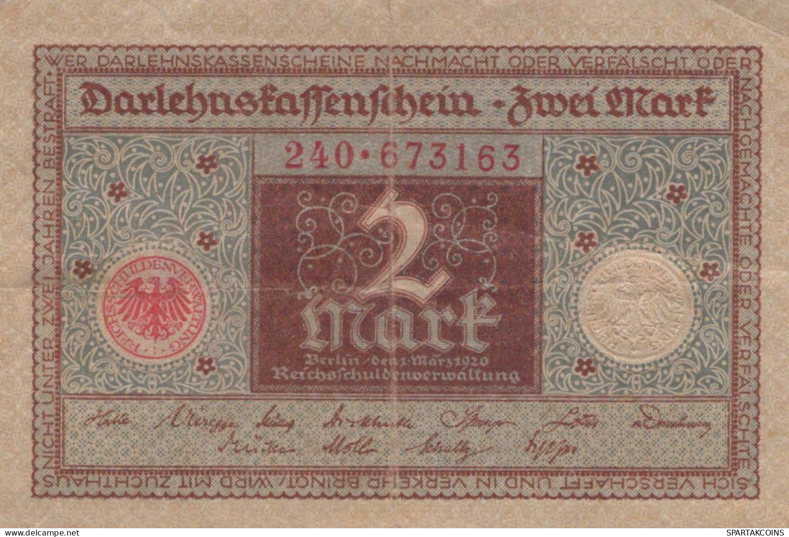 1 MARK 1920 Stadt BERLIN DEUTSCHLAND Papiergeld Banknote #PL188 - [11] Emissioni Locali