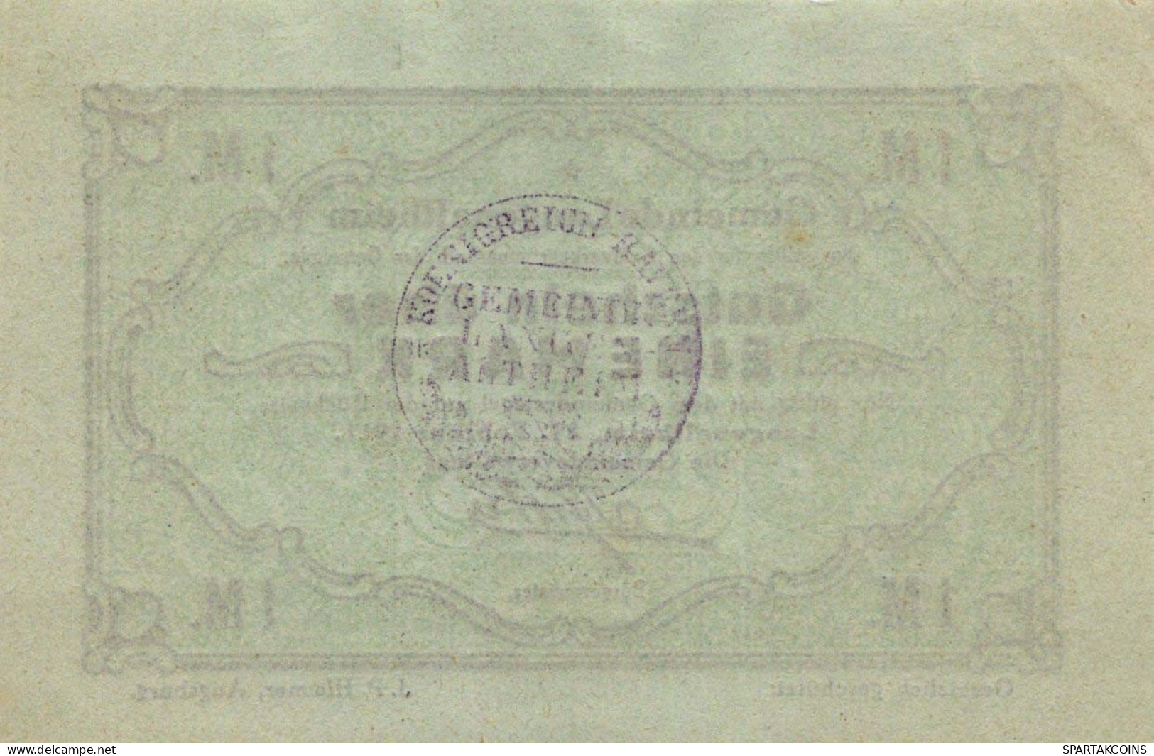 1 MARK 1917 Stadt LANGENALTHEIM Bavaria UNC DEUTSCHLAND Notgeld Banknote #PB965 - [11] Emissioni Locali