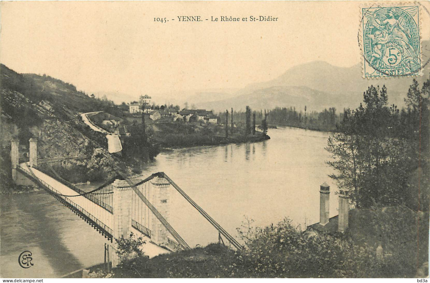 73 - YENNE - LE RHONE ET SAINT DIDIER - Yenne