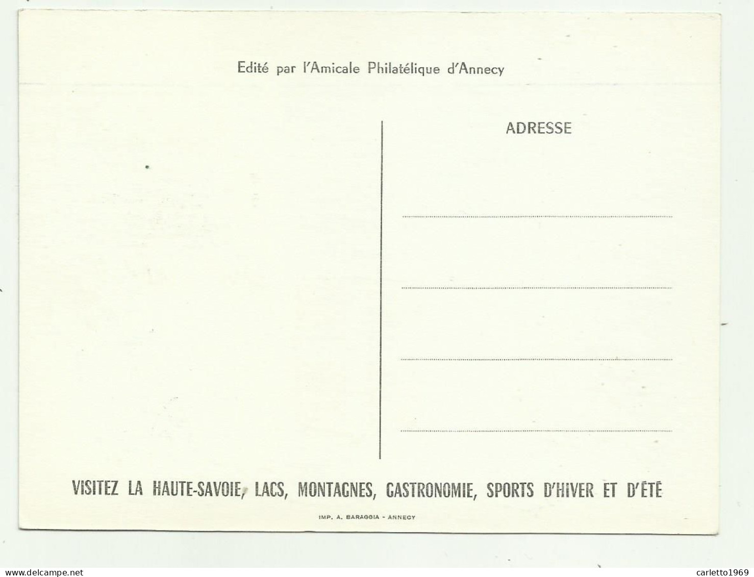 CENTENAIRE DU RATTACHEMENT DE LA SAVOIE 12 JUIN 1960 - NV FG - Sonstige & Ohne Zuordnung