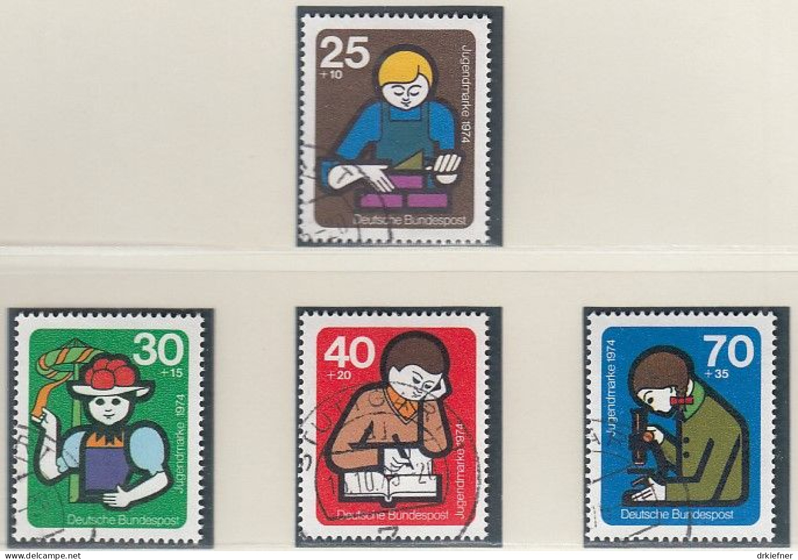 BRD  800-803, Gestempelt, Jugend: Jugendarbeit, 1974 - Used Stamps